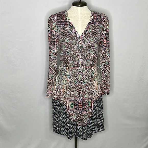 Maeve Tiled Amethyst Smocked Dress - Size Small - Picture 2 of 7